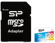 Silicon Power microSDXC 128 GB Class 10 UHS-I Elite Color + adapter (SP128GBSTXBU1V20SP) - obraz 1