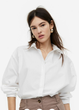 Жіноча сорочка оверсайз H&M (55670) S Біла - изображение 1