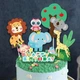 Таблички для торта Petit Candles фігурні "Звірятка", набір із 7 шт. - зображення 4
