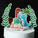 Таблички для торта Petit Candles фігурні "Динозаврики", набір із 7 шт. - зображення 3
