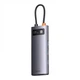 USB-хаб 4 in 1 Baseus Starjoy Metal Gleam Series 4-port Type-C Hub Adapter 4xUSB3.0 серый (WKWG070013, BS-OH066) - изображение 5