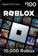 10000 Robux Roblox Gift Card Игровая валюта - изображение 1