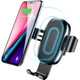 Холдер Baseus Wireless Charger Gravity Car Mount Black - изображение 3