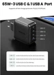 Зарядное устройство 4 порта UGREEN CD224 65W GaN Charger (70774) - изображение 2