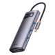 USB-хаб Baseus Metal Gleam Series 7-in-1 Type-C адаптер (WKWG020113) - зображення 1