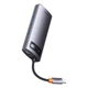 USB-хаб Baseus Metal Gleam Series 7-in-1 Type-C адаптер (WKWG020113) - зображення 6