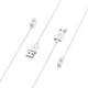 Зарядний пристрій Deexe Charging Cable (60см) для Xiaomi Mi Smart Band 9 / 9 Pro / 9 Active / 8 / 8 Pro / 8 Active / Redmi Band 2 / Redmi Watch 5 / 5 Lite / 5 Active / 4 / 3 Lite / 3 Active - White - зображення 3