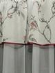 Тюль на кухню Komfort Шифон с ламбрекеном и подхватами батист 300*170 см Белый с бордовым (шик-02) - изображение 2