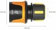 Конектор для шланга Fiskars 9 мм (3/8") з аквастопом (1027078) - зображення 2