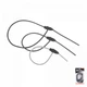 Набор шнуров Bradas BUNGEE CORD REGULATED с петельным зажимом BCR-05SET1GY-B - изображение 1