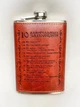 Фляга 266ml 10 Алкогольных заповидей в коже TD9 - изображение 1