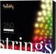 Girlanda LED Smart LED Twinkly Strings RGBW 250, BT+WiFi, Gen II, IP44, czarny kabel (TWS250SPP-BEU) - obraz 1