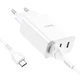 Сетевое Зарядное Устройство Hoco C99A PD20W+QC3.0 + кабель Micro (Белый) - изображение 4