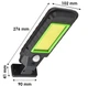 Фонарь прожектор Solar Induction street lamp BK-98 на солнечной батарее с датчиком движения (HF-00008772) - изображение 2