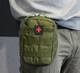 Сумка аптечка тактична підсумок на пояс Tactical із системою molle Olive (1020-olive) - зображення 3