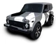 Камуфляж на авто ARB 3D TUNING STUDIO Нива ЧБ 1510х980х0.060мм - изображение 1