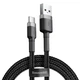 Кабель Baseus Cafule Type-C 2A (2m) (gray/black) - изображение 1