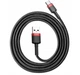 Кабель Baseus Cafule Type-C 3A (1m) (red/black) - зображення 3