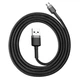 Кабель Baseus Cafule Micro USB 2.4A (1m) (gray/black) - изображение 4
