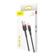 Кабель Baseus Cafule Lightning 2.4A (1m) (red/black) - изображение 9