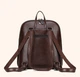 Стильный женский городской рюкзак сумка 2 в 1. Качественный рюкзачек сумочка черный коричневый - изображение 5