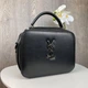 Качественная женская мини сумочка клатч YSL черная экокожа, стильная сумка на плечо - зображення 2