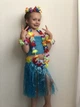 Гавайське вбрання з топіком YKK 3-8 лет 98-134 Блакитний - зображення 1