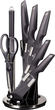 Набор ножей Berlinger Haus Metallic Line Carbon Pro Edition с подставкой 8 предметов (BH 2586) - изображение 1