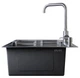 Мойка из нержавеющей стали AQUAMILL 6050 + смеситель + дозатор + решетка - изображение 9