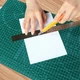 Килимок з розміткою для різання А4 Cutting mat двосторонній Розкрійний килимок 3мм - зображення 2