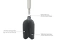 Йоржик для унітазу Joseph Joseph Flex 360 сталевий (70583) - зображення 7