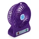 Универсальный портативный ручной вентилятор с аккумулятором настольный Mini Fan Фиолетовый - изображение 2
