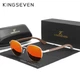 Женские поляризационные солнцезащитные очки KINGSEVEN W5519 Red - изображение 1