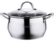Кастрюля Bergner Gourmet 4.5л из нержавеющей стали со стеклянной крышкой (PSG_BG-6530) - изображение 1