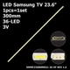 LED підсвітка Samsung TV 23.6" 300mm 36-led SMME236BMM031 LM41-00086E CY-MH236BGLV2V CY-PK236BNLV3H 1pcs=1set - изображение 1