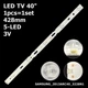 LED підсвітка TV 40" inch 428mm 3V 5-led SAMSUNG_2013ARC40_3228N1 SAMSUNG 2013ARC40 3228N1 1pcs=1set - зображення 1