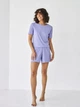 Пижама (футболка + шорты) женская BARWA garments 0315/313 M Сиреневая (2113153132226) - изображение 9
