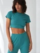 Пижама (топ + штаны) женская BARWA garments 0326/280 L Бирюзовая (2113262803840) - изображение 3