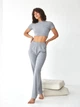 Пижама (топ + штаны) женская BARWA garments 0326/280 M Серый меланж (2113262802102) - изображение 2