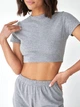 Пижама (топ + штаны) женская BARWA garments 0326/280 M Серый меланж (2113262802102) - изображение 3