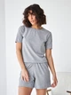 Пижама (футболка + шорты) женская BARWA garments 0315/313 S Серый меланж (2113153131106) - изображение 9