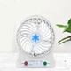 Портативный мини вентилятор UKC Fan HF39 с подсветкой, аккумуляторный 18650, USB Белый - изображение 2