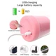Портативный блендер бутылка A-plus Mini Juice 380 ML для приготовления смузи, коктейлей USB Розовый - изображение 6