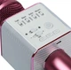 Караоке мікрофон Q9 у чохлі. Бездротовий, USB, MP3 Рожевий (63951505) - зображення 2