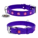 Ошейник WAUDOG Glamour с клеевыми стразами Цветочек 18-21 см 9 мм Фиолетовый (32519) - изображение 3