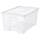 Контейнер з кришкою IKEA SAMLA прозорий 57x39x28 см/45 л 694.407.61 - зображення 1
