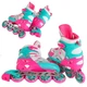 Раздвижные ролики Best Roller 46957-S, розово-голубые, размер 30-33, светящиеся колеса - изображение 2