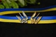 Металевий тризуб контурний герб значок «підпис». - зображення 1