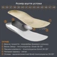 Стелька ортопедическая амортизирующая OrtoMed OMP-974 HEPUFLEX бизнес премиум р 39 - изображение 5