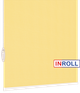 Ролета тканевая INROLL Есо-Mini 42,5х185 см Camila Светло-желтый A606 - изображение 4